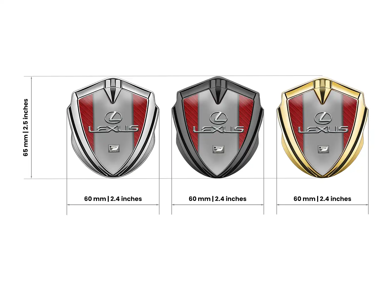 Lexus 3D Emblem Abzeichen Sportlicher Stil Hochwertig 3D